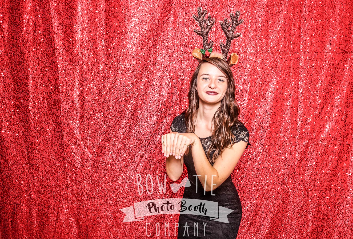 Red Sequin Backdrop for Buffalo Photo Booth Rentals
